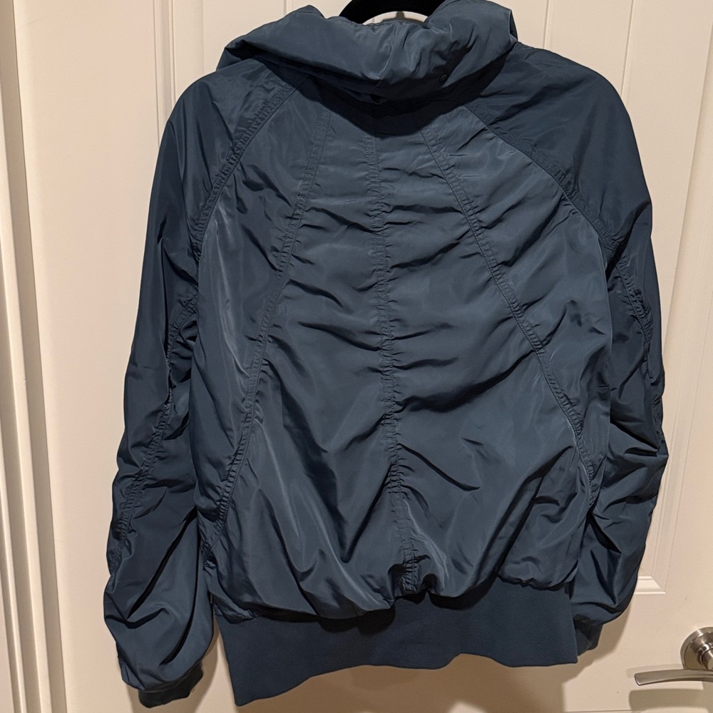 Athleta Jetset Bomber Jacket Coastal Teal - Medium, TALL - Picture 2 of 8